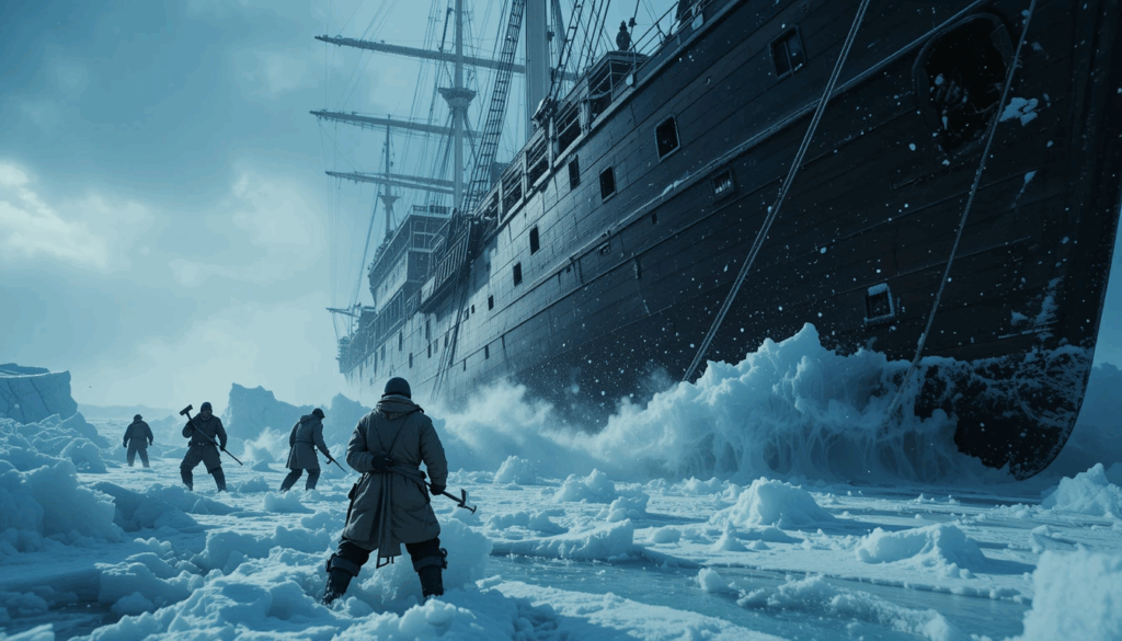 endurance ship in snow