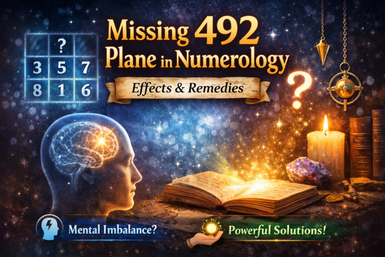 Missing 492 Plane in Numerology Effects & Remedies